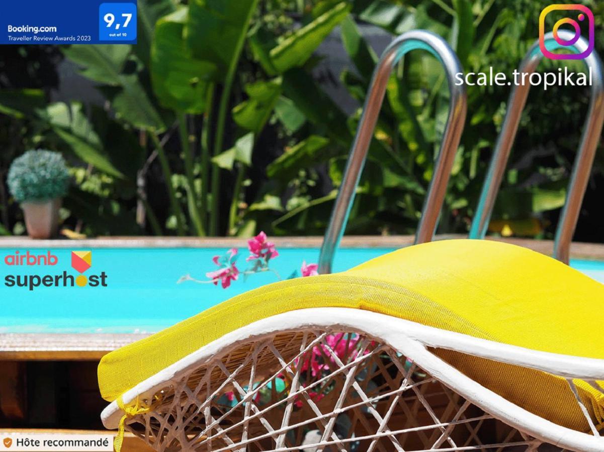 Petit-Canal S'Cale Tropikal - Gite Cosy Avec Piscine Privee מראה חיצוני תמונה